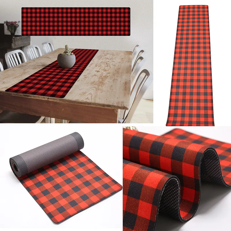 Kitchen Table runners handles Heat Up to 356 F anti Slip rubber table runner