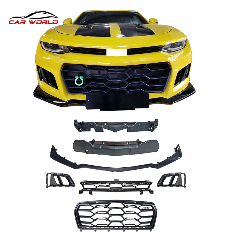 Самый продаваемый передний бампер для Chevrolet Camaro ZL1 с верхней и нижней решеткой 1LE