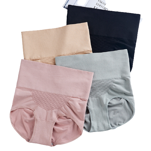 3D Honeycomb High Waist Hip Cotton Lingerie Size Women Panties Breathable Abdomen Sexy Hip ultra thin Underwear