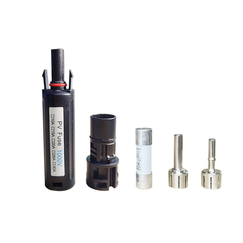 PV Solar Fuse Connector 10A 15A 20A 30A 1000VDC Fuse Use F IP68 PPO Solar Pv Panels Fuse Hplder Connector