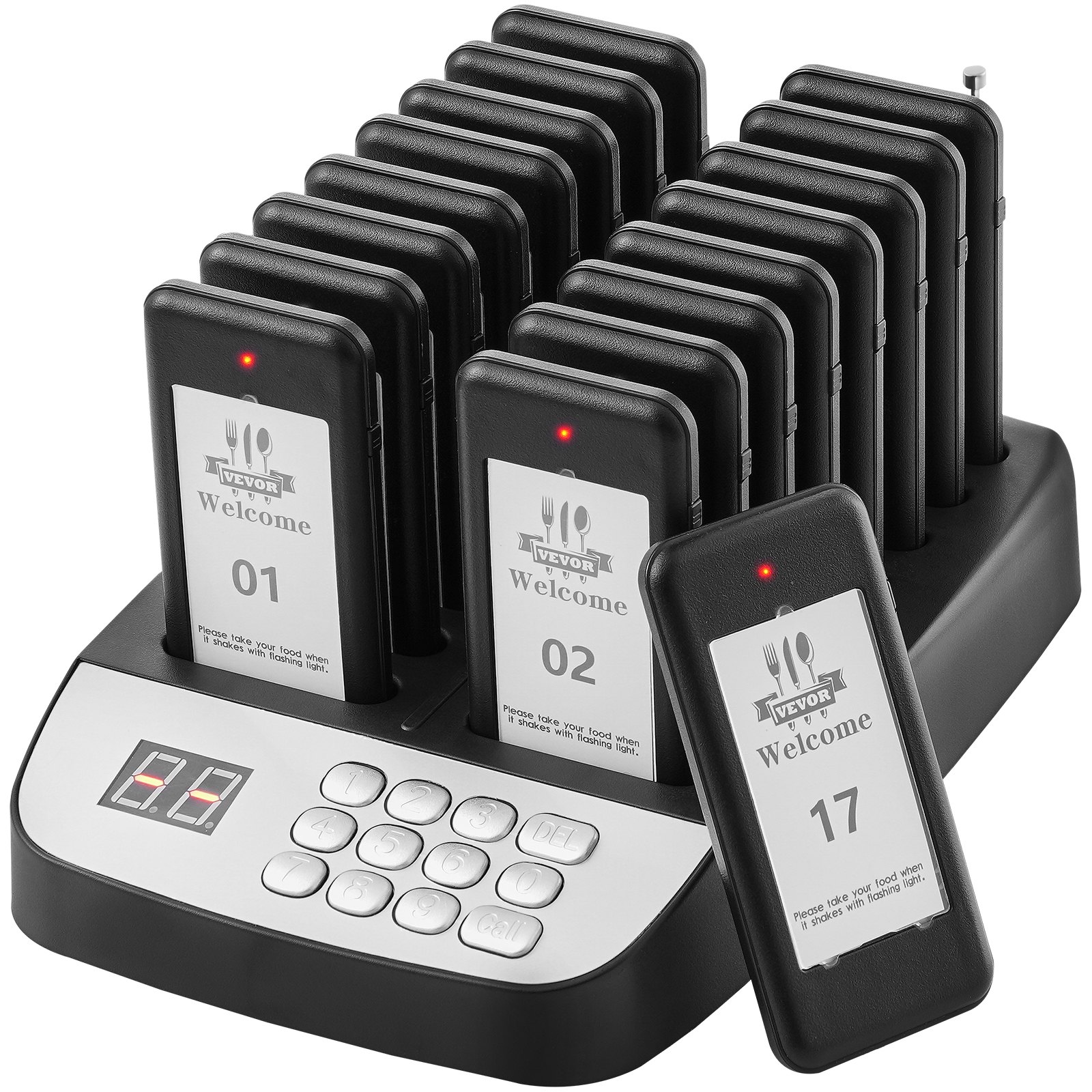8/12/16 Buzzer Restaurant Pager System pager calling system Wireless Calling System with LCD Screen Waterproof Queue Waiting