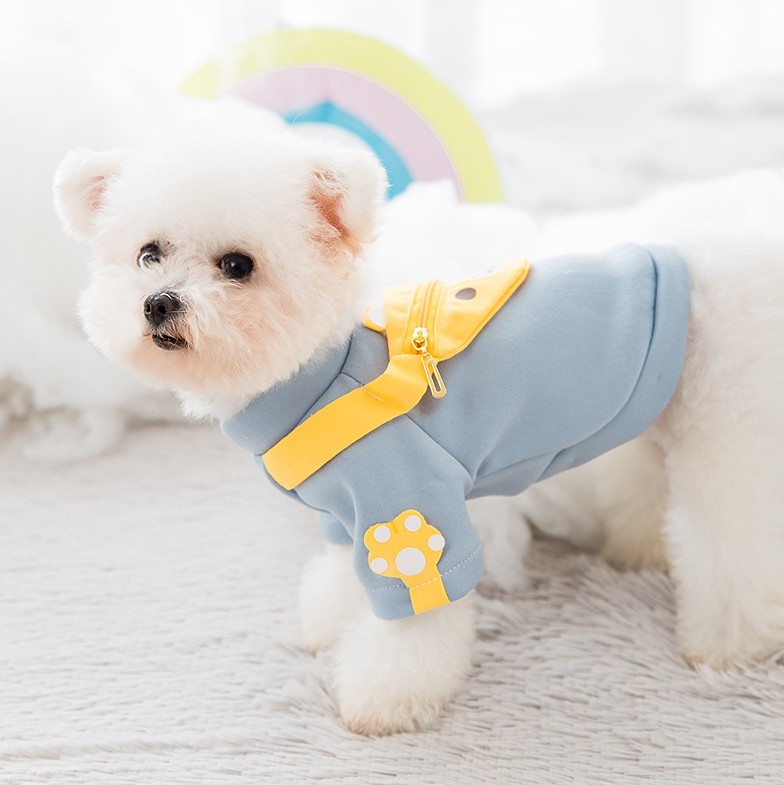 New Comfortable Breathable Bear Backpack Winter Plush Pet Clothes Winter Warm Pet Clothes Winter Pet Clothes