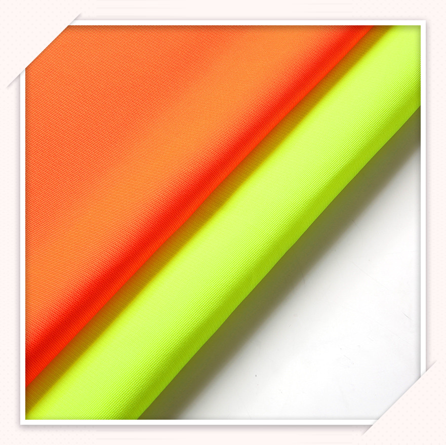 Cheap Price Fluorescent Color 100% Polyester Fabric Dty Reflective Cloth Fabric For Safety Vest Police Uniform