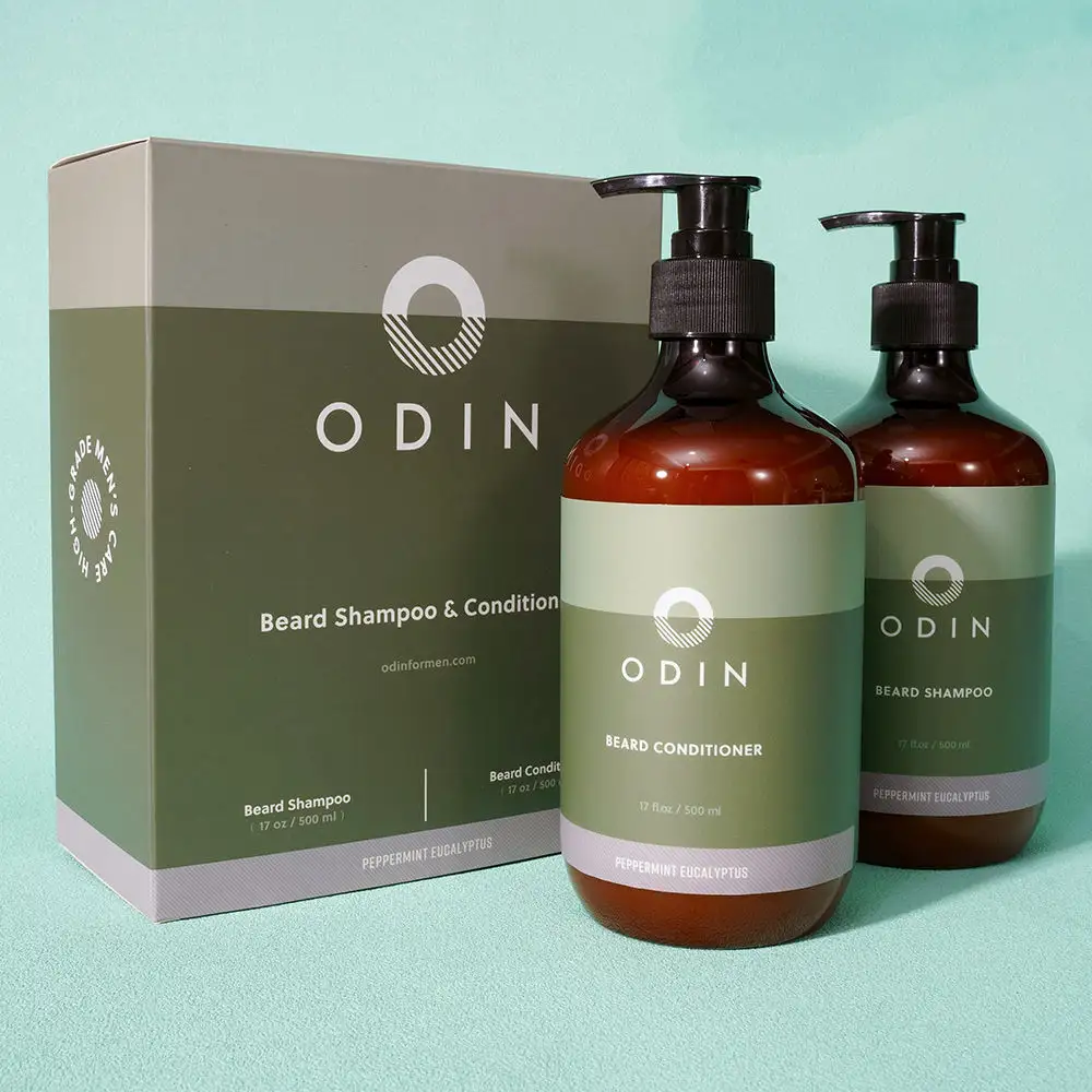 Wholesale Oem/Odm Private Labels Vegan Organic Men Beard Shampoo And Conditioner Men Mustache And Beard Dye Color Shampoo
