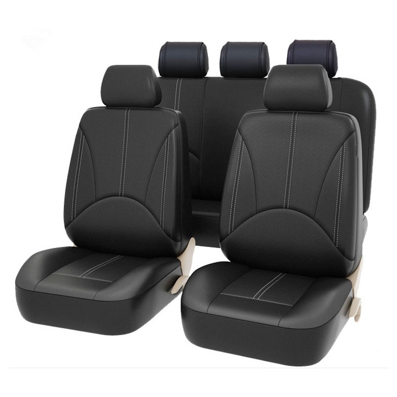New Design High Quality Customized Folding Aluminum Film Black leather Car Seat Cover