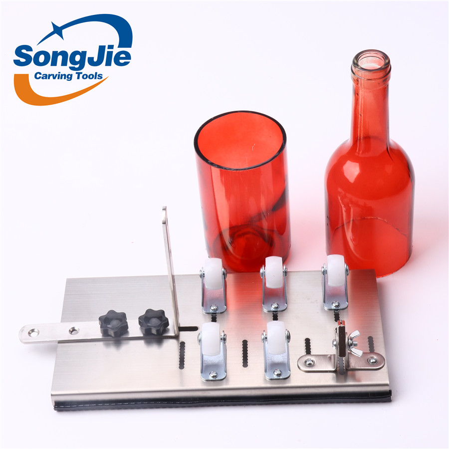 Songjie DIY 5 Колеса Нержавеющая Сталь стеклянная бутылка режущие иструменты цементированный карбид ручного стеклорез для бутылок