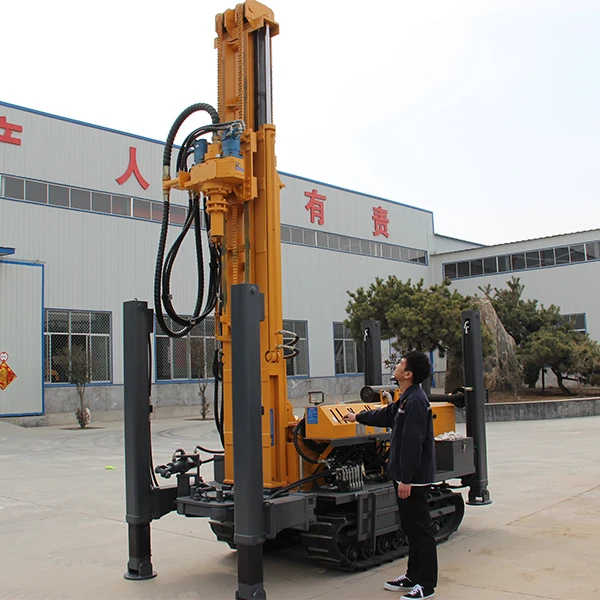 200m Borehole Well Drilling Machines crawler water well drilling rig machine factory price