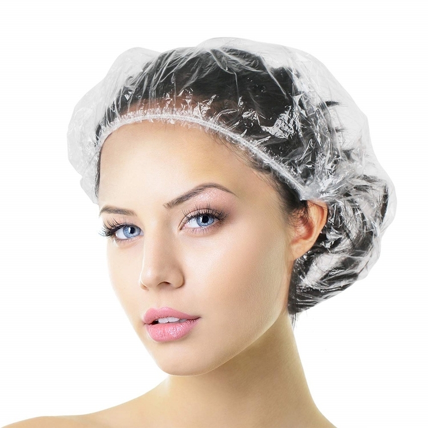 China Manufacturer Ladies Disposable Clip Cap Disposable Shower Cap