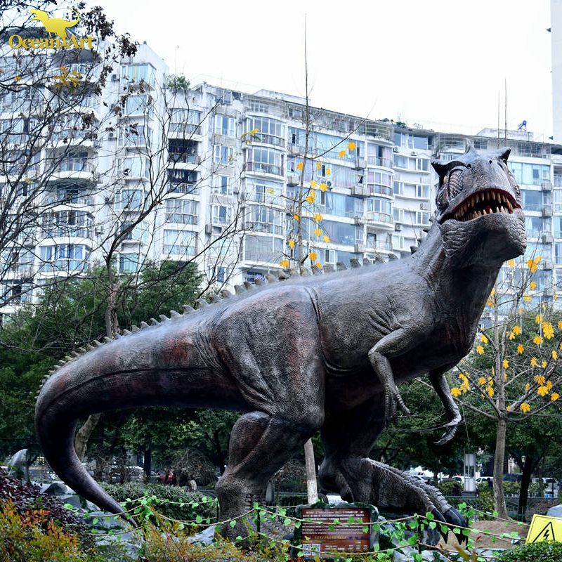 Парк динозавров, реалистичный аниматронный динозавр T-rex