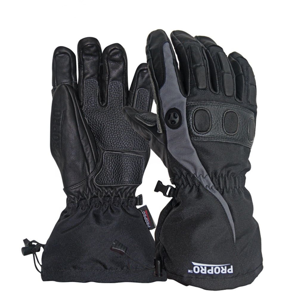 Genuine Leather Cowhide Mountain Bikes Racing Gloves Cycling Bike Riding Gloves Snowboard Ski Motocross Motorcycles Gloves OEM