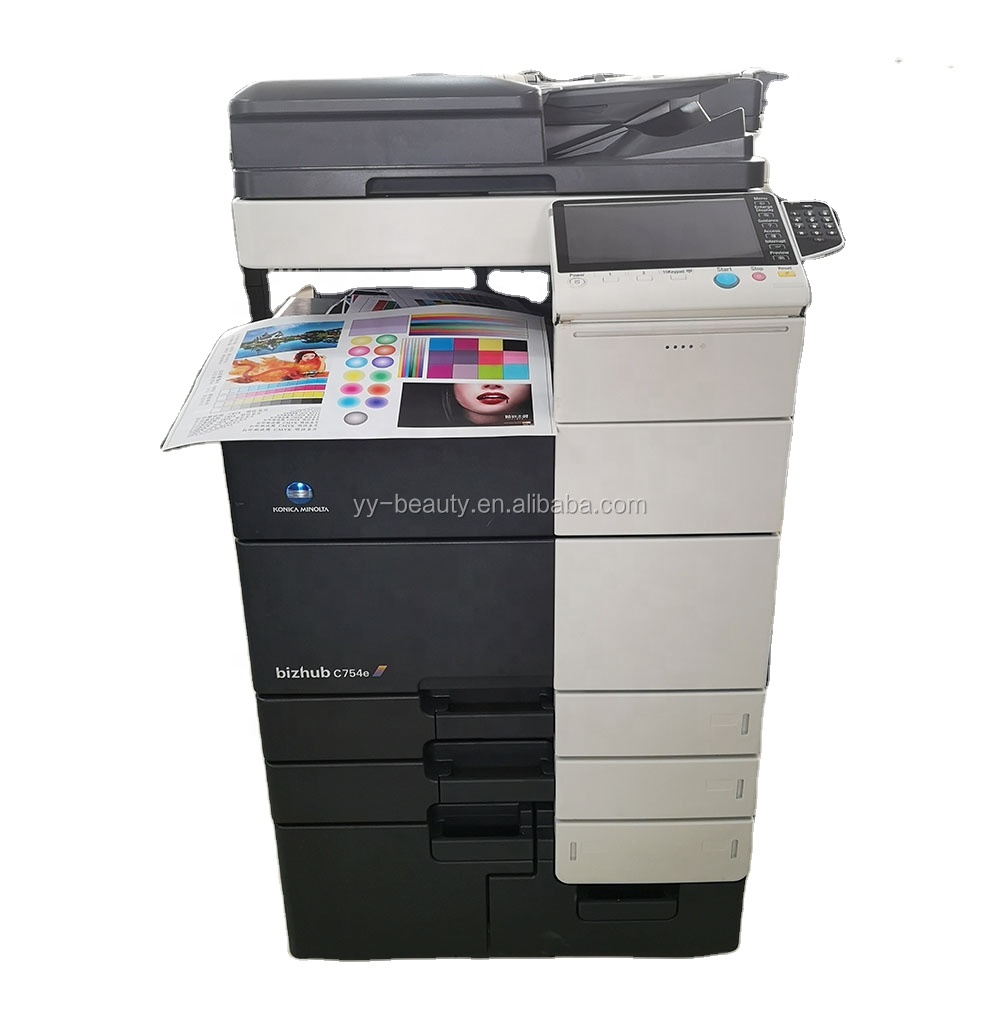 Color Copier Refurbishment Original Multi-function Konica Minolta bizhub C754 C754e Printer Copier Scanner Fax office Machine