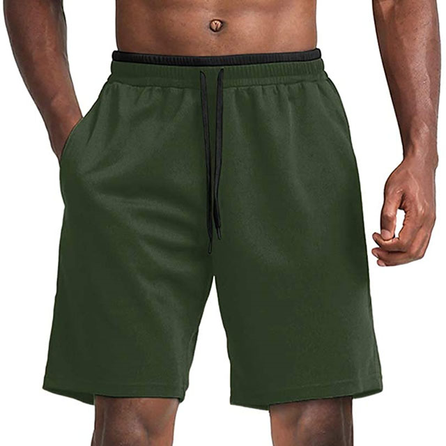 Mens Lightweight Mesh Shorts With Pockets Sports Breathable Fitness Short Pants