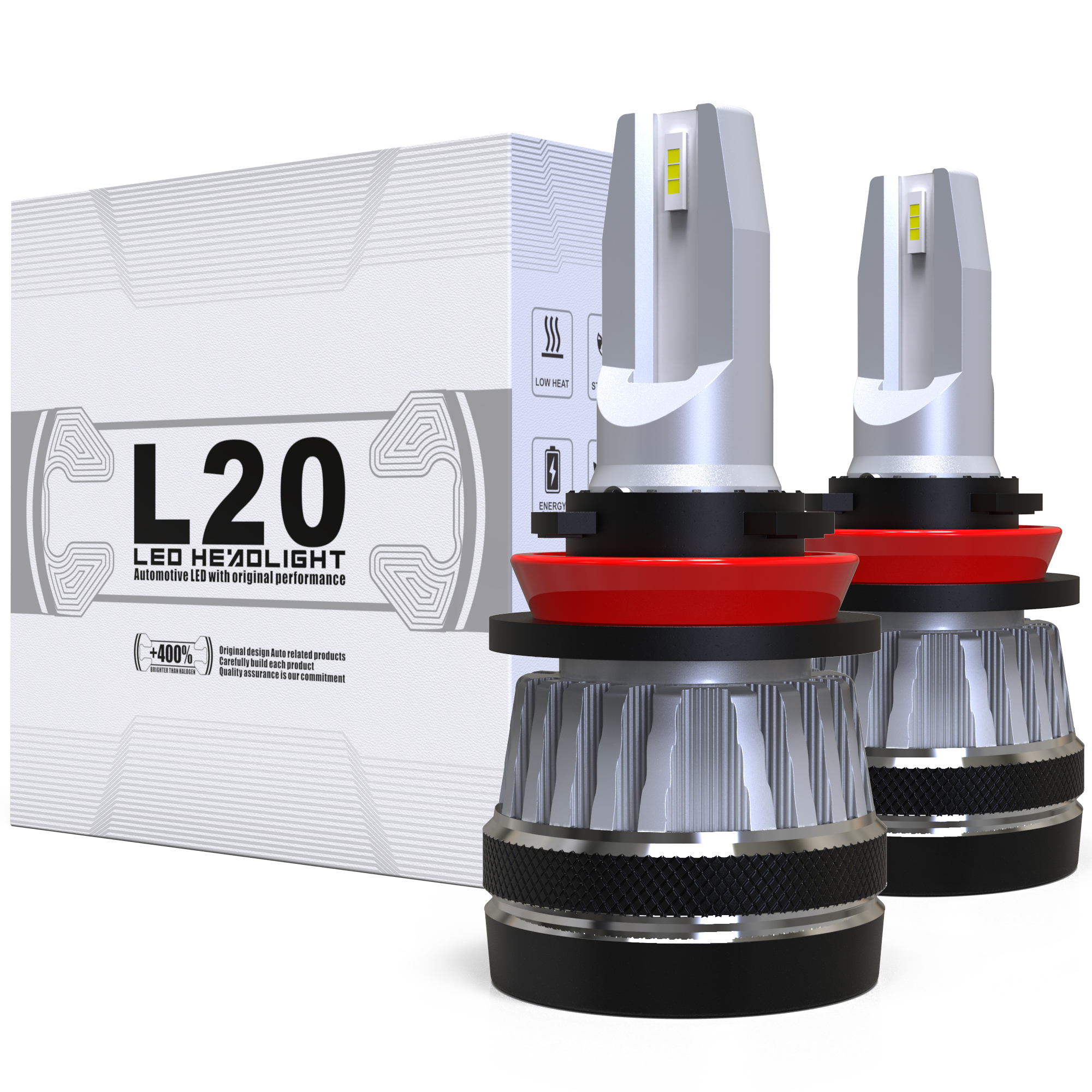 Новейший продукт L20 хорошая цена 30 Вт 4200lm светодиодные лампы h7 h4 h11 9005 hb4 для автомобильных светодиодных фар h11 с 6000k