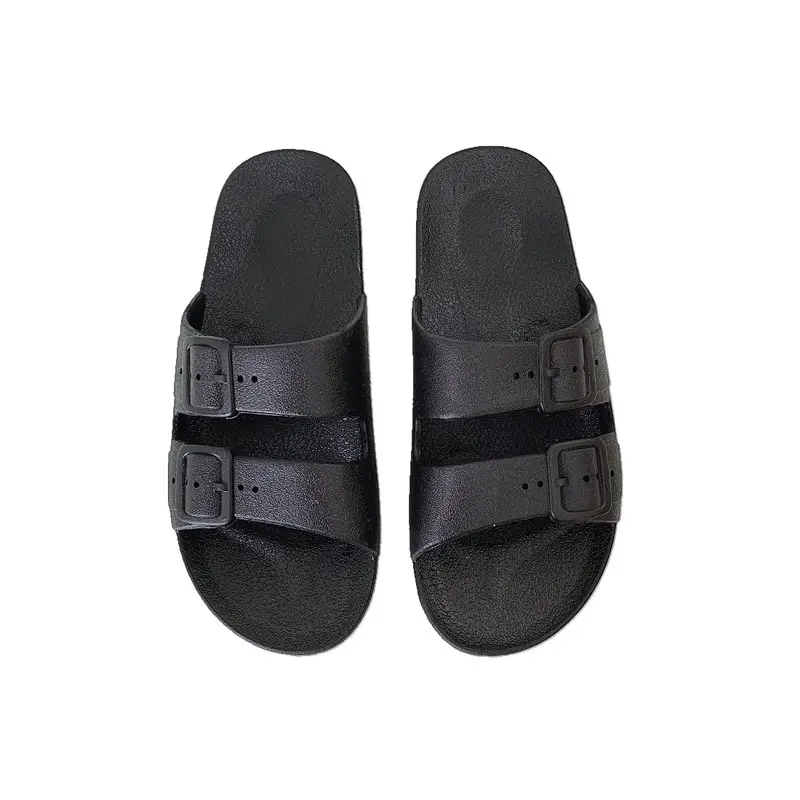 Korean fashion summer new style Hong retro buttoned slippers casual double belt sandals and slippers men summer