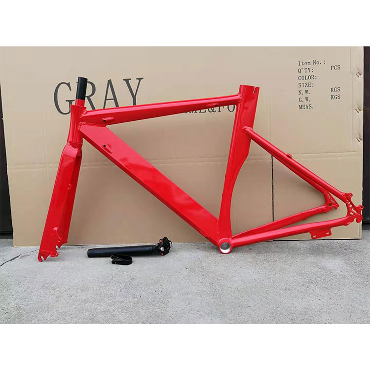 Factory New 700C Carbon Fiber Aluminium Alloy Broken Wind Mountain Road Bike Frame