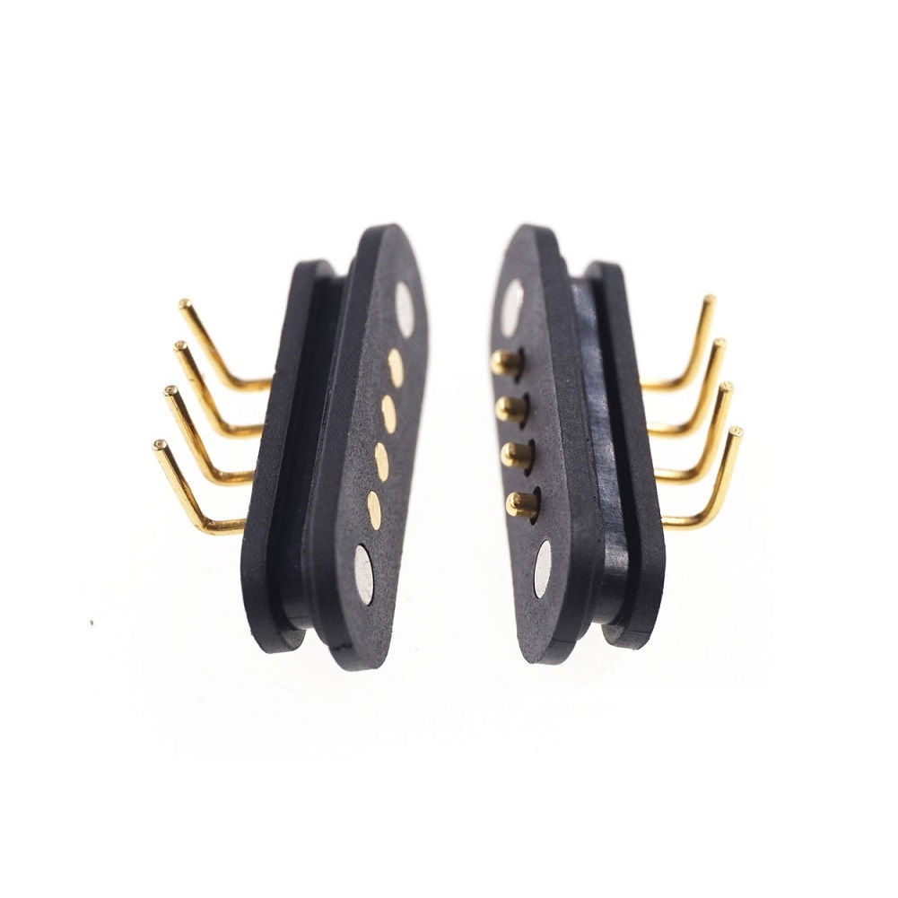 Usb Пружинные контакты SMT/SMD разъем значки на заказ 4 Pin электронный соединитель для Pcb Мощность Магнитный кабель для зарядки