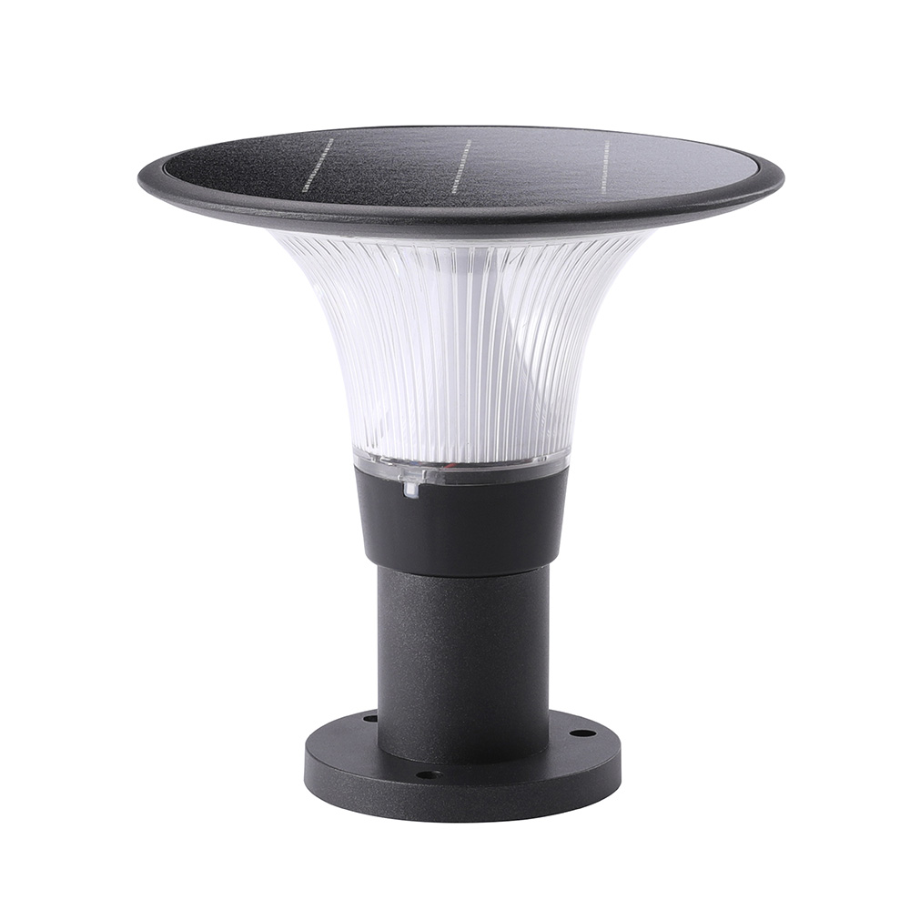 Modern Aluminum PC Fence Pillar Outdoor Waterproof 3W Solar Led Gate Light