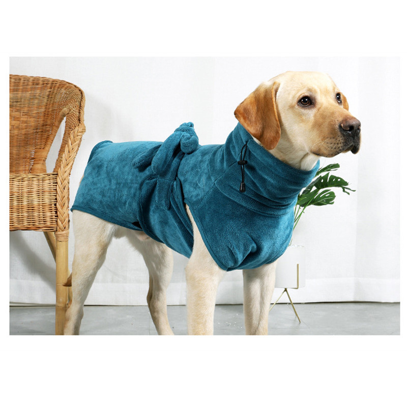 Amazon Best Seller Pet Dog Microfiber Quick-drying Bathrobe Soft Towel for Dog