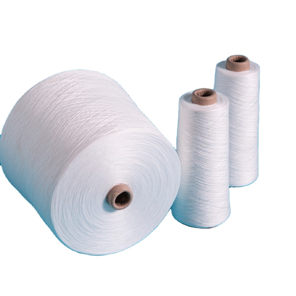 factory price 502 503 spun polyester yarn on paper cone  1.67kg/plastic tube 100% manufacturer in china