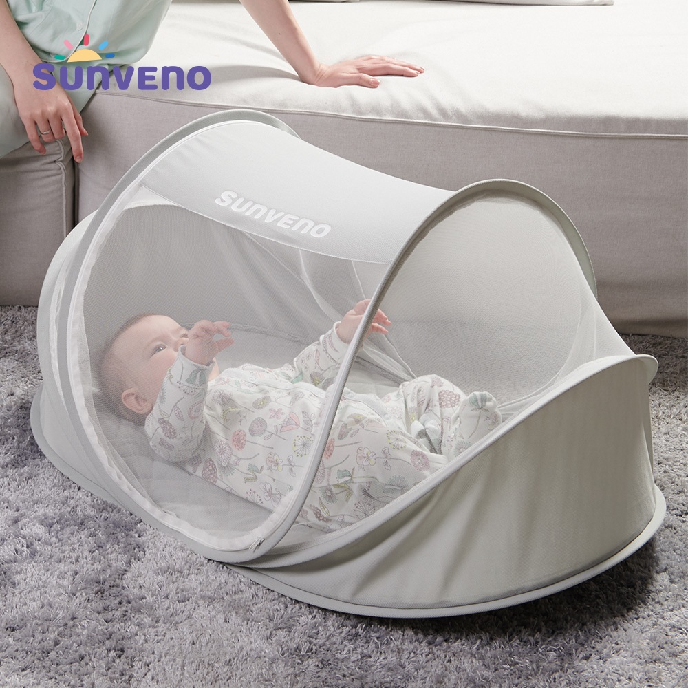 Sunveno Single Instant Pop Up Mosquito Net Auto Self-expanding Tent Baby Bed Anti Mosquito for Outdoor, Beach, Hiking, Traveling