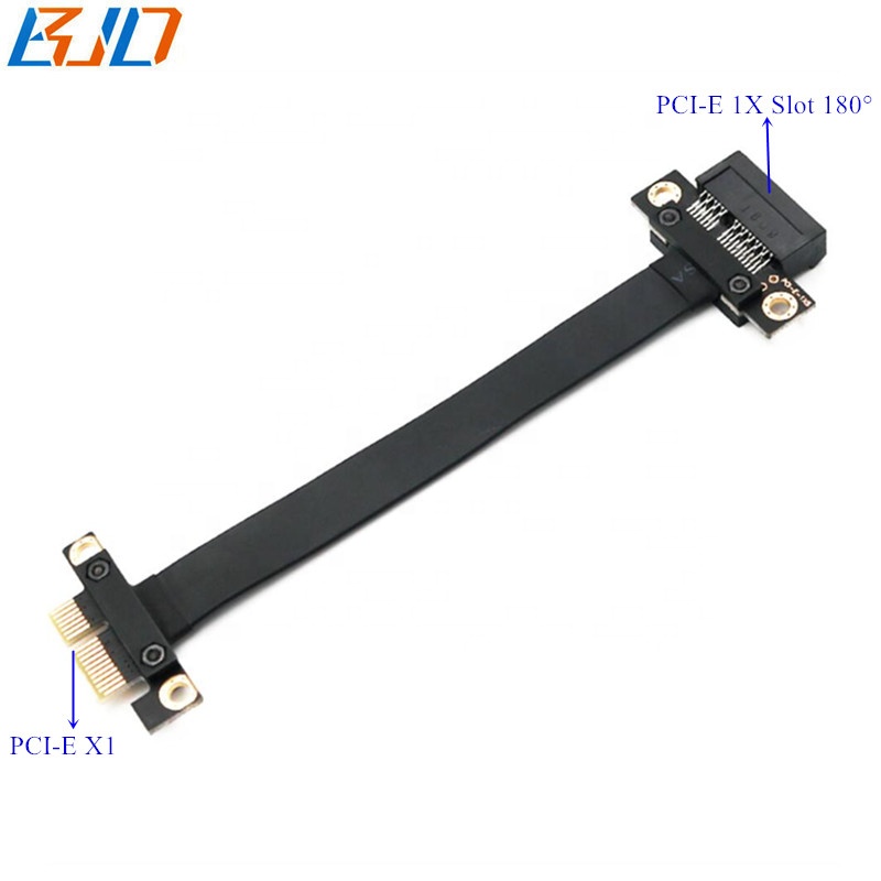 PCI-E PCIe 3,0 1X папа к 1x Женский удлинитель 10 ~ 100 см-180 градусов PCI-E 1X разъем