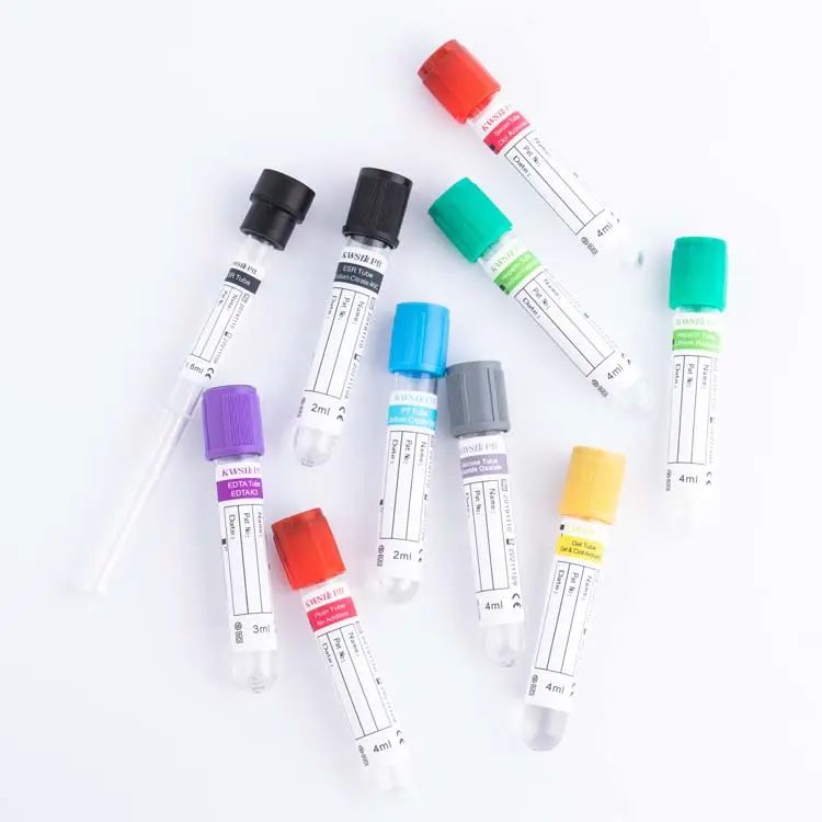 Factory CE Quality Glass and PET vacuum blood collection tubes