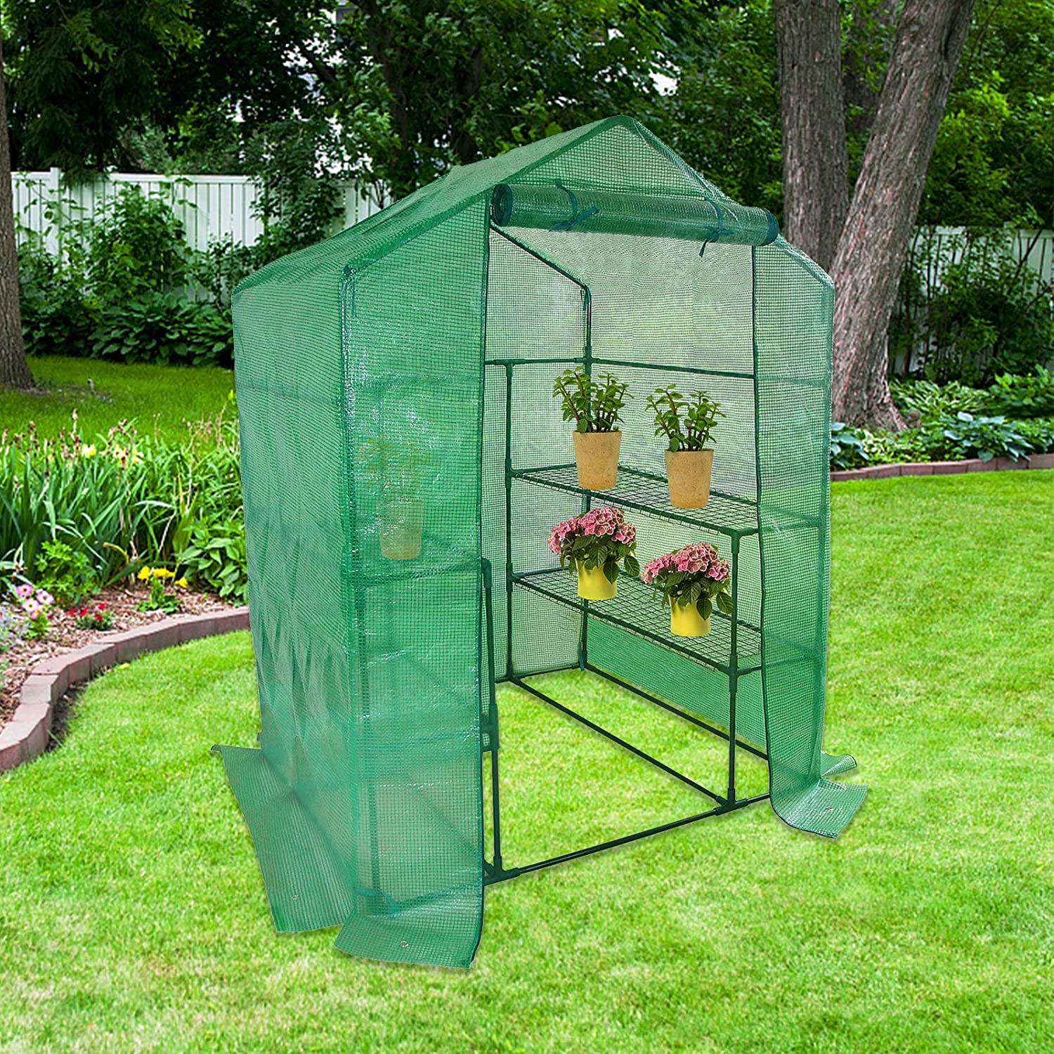 100% virgin materials greenhouse, super quality PE mesh greenhouse