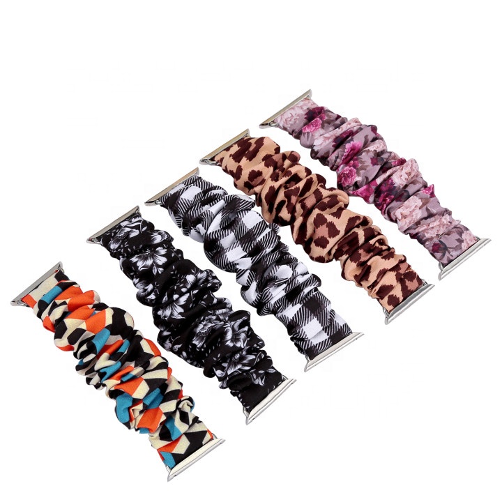Dropshipping Amazon Hot Sale Cheap Charm Designer Women Hairbands Watch Bands Strap For Apple Watch