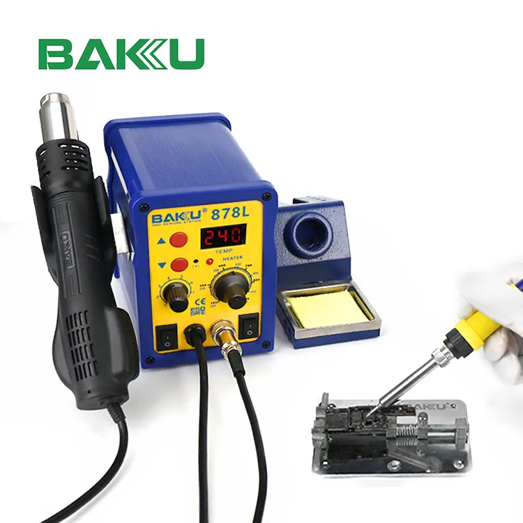 BAKU new product hot sale BK-878L LED digital display mobile rework soldering station SMD bga Rework Station