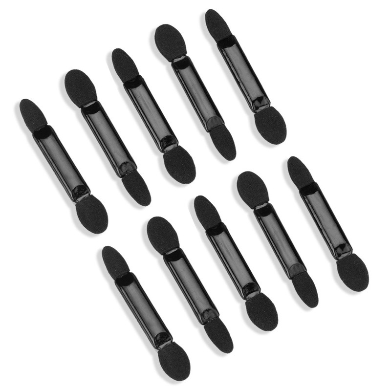 Mini Dual End Double Sided OEM Key Bulk Plastic Color Package Sponge Eyeshadow Sponge Applicator Brush