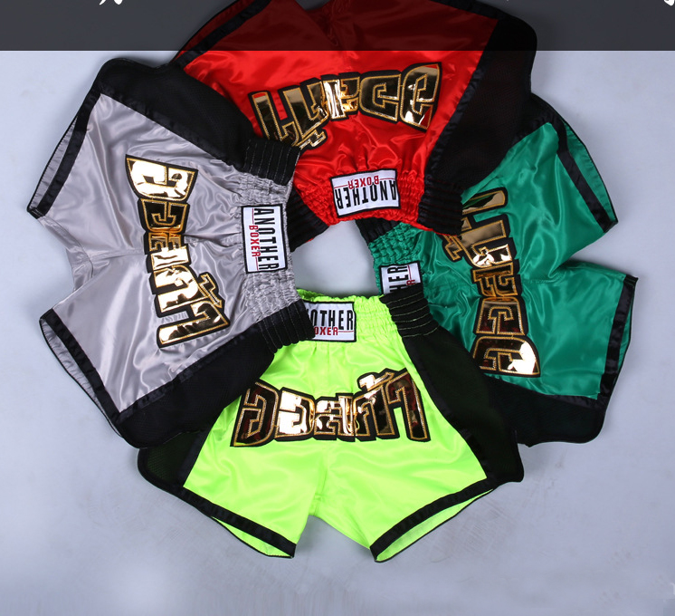Female clothing brand boxing shorts applique patches stretch shorts fight boxing shorts