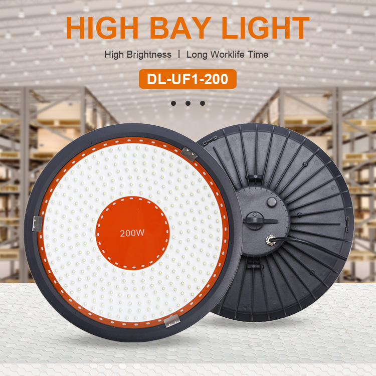 150w Ac 165-265v 100lm/w Ip66 Round Die-cast Aluminum Cob Led High Bay Light