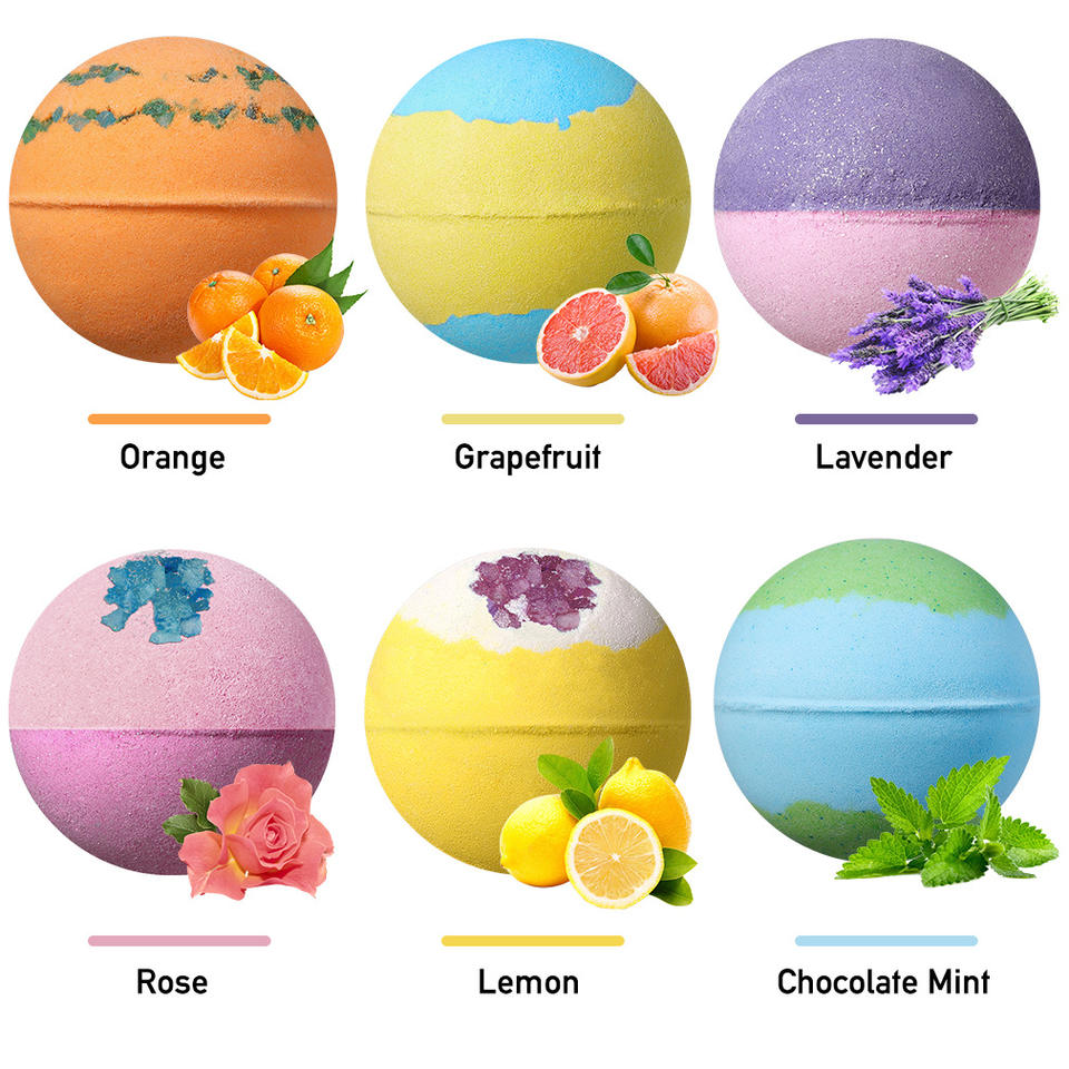 Home SPA Bath Bomb Shower Steamers Skin Care Skin Rejuvenation Bathbombs Fizzies Bombs Essential Oils Skincare Floral Bath Bombs