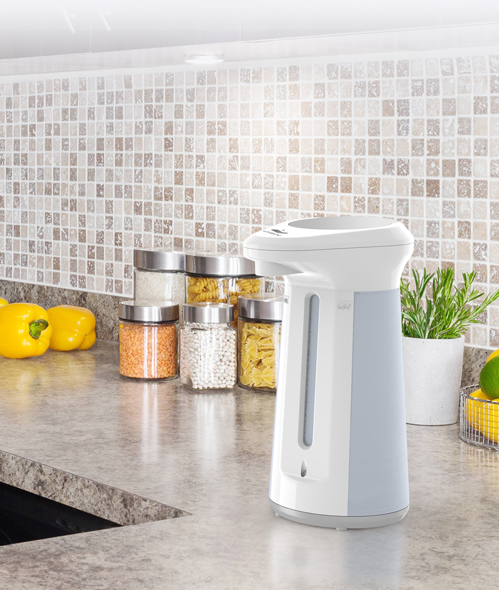 Touchless Wall Mounted Sensor Soap Dispenser Ir Automatic Motion Rechargeable Smart Stainless Steel Hotel 1 YEAR Graphic Design