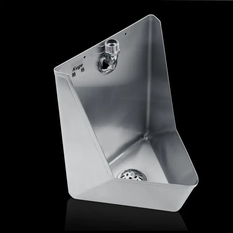 Public corner urinal Sanitary ware stainless steel wall mount men's urinal for sale