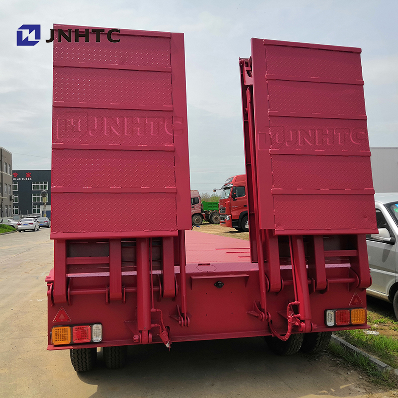 60tons 80tons lowboy trailer low bed drop deck semi trailer