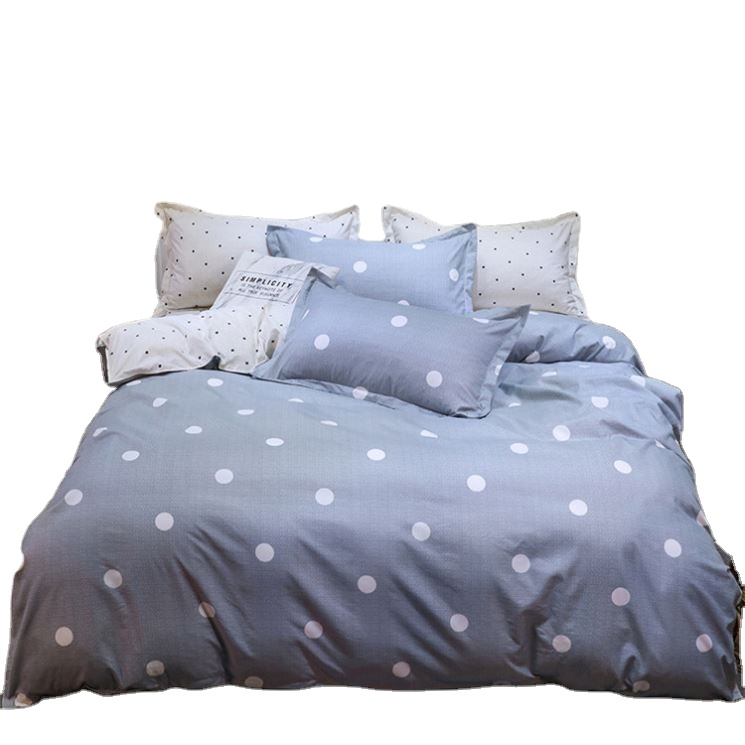 Factory Hot Sale 100% cover set printed flower bedding set organic wholesale home use bedsheet set