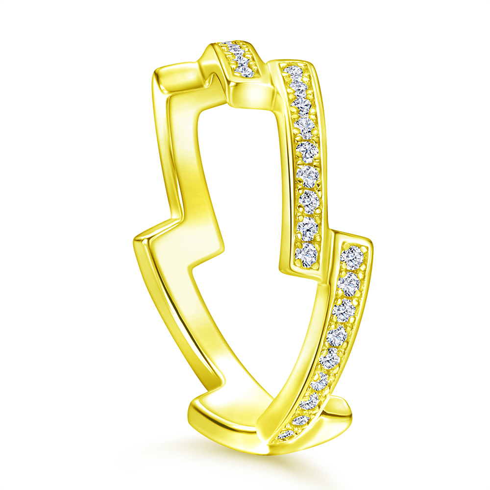 SKA Rings Gold Plated Gemstone Custom For Women Set Sterling Silver 925 Engagement Wedding Rings