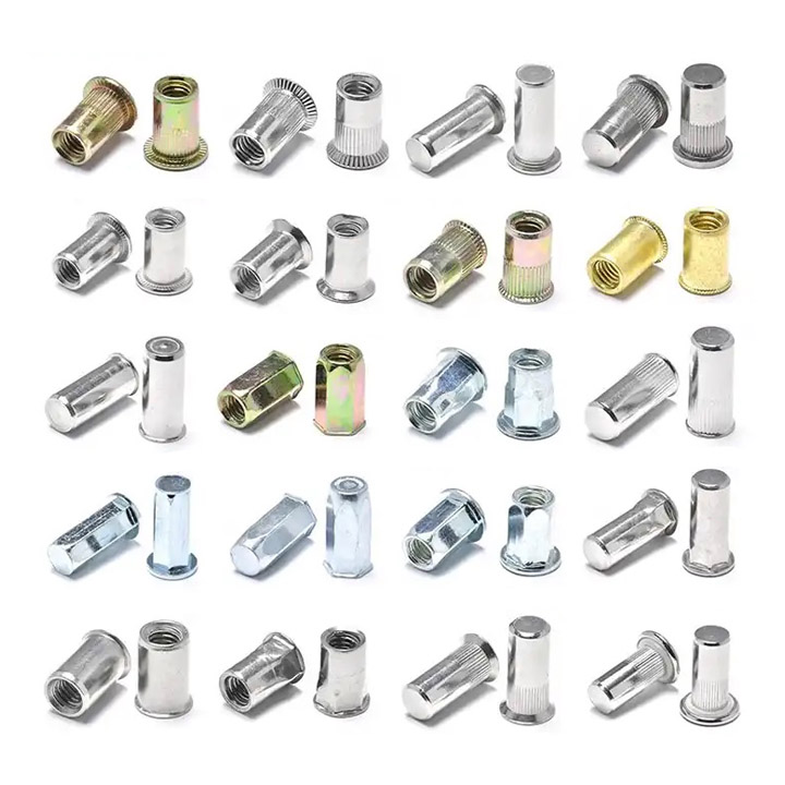 CSK Flat Reduced Head hex Stainless Steel blind Rivet Nuts with Open and Close End