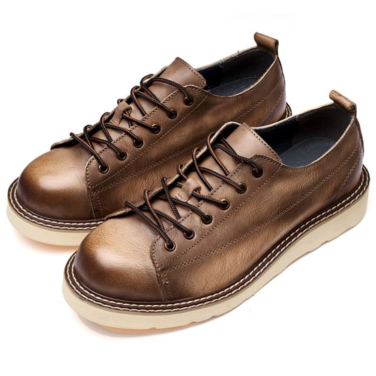Fashion Hot Sale Rubber Sole Printing Men's Casual Lace Up Shoes Roman Boots