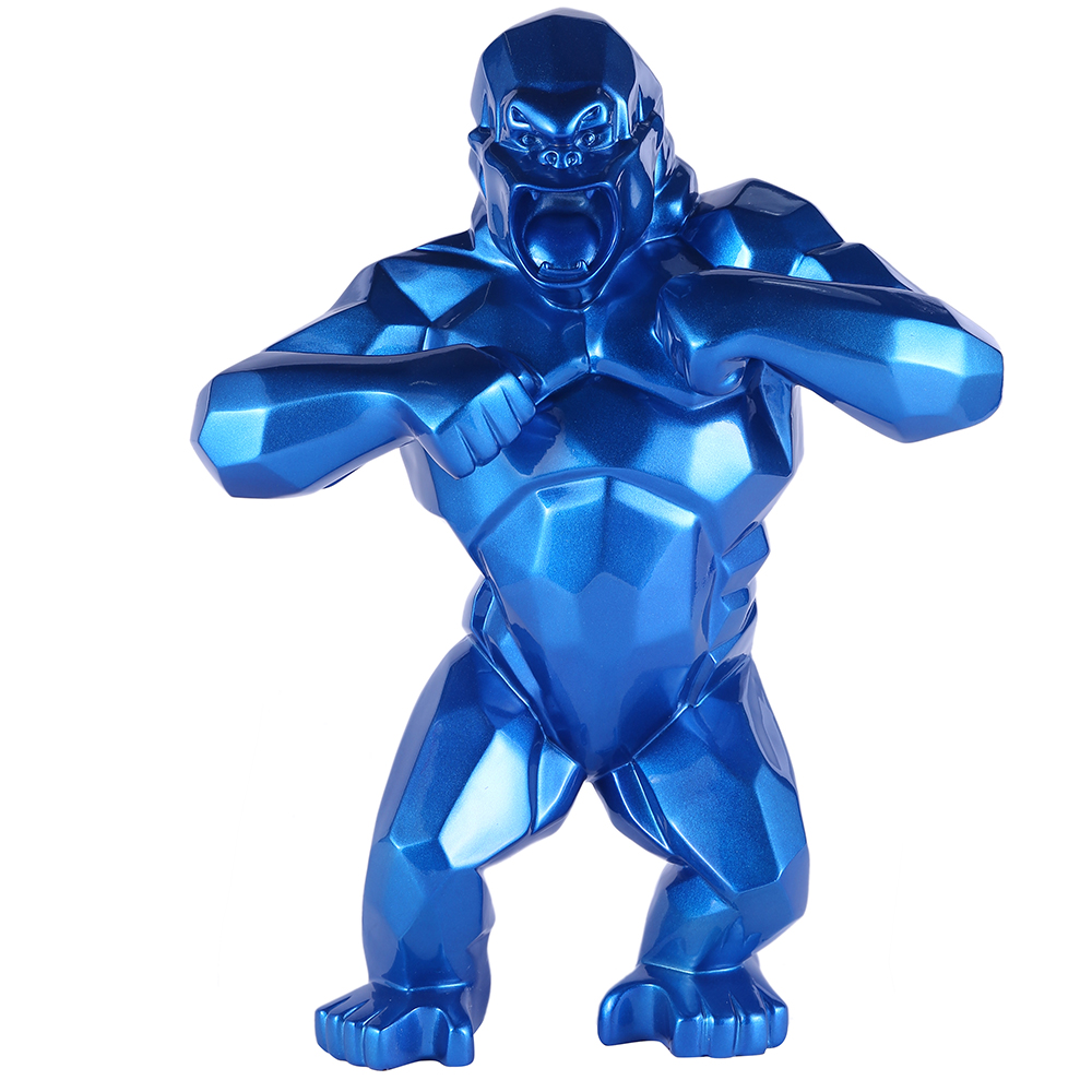 Высококачественная скульптура из стекловолокна, статуя Gorilla Resin
