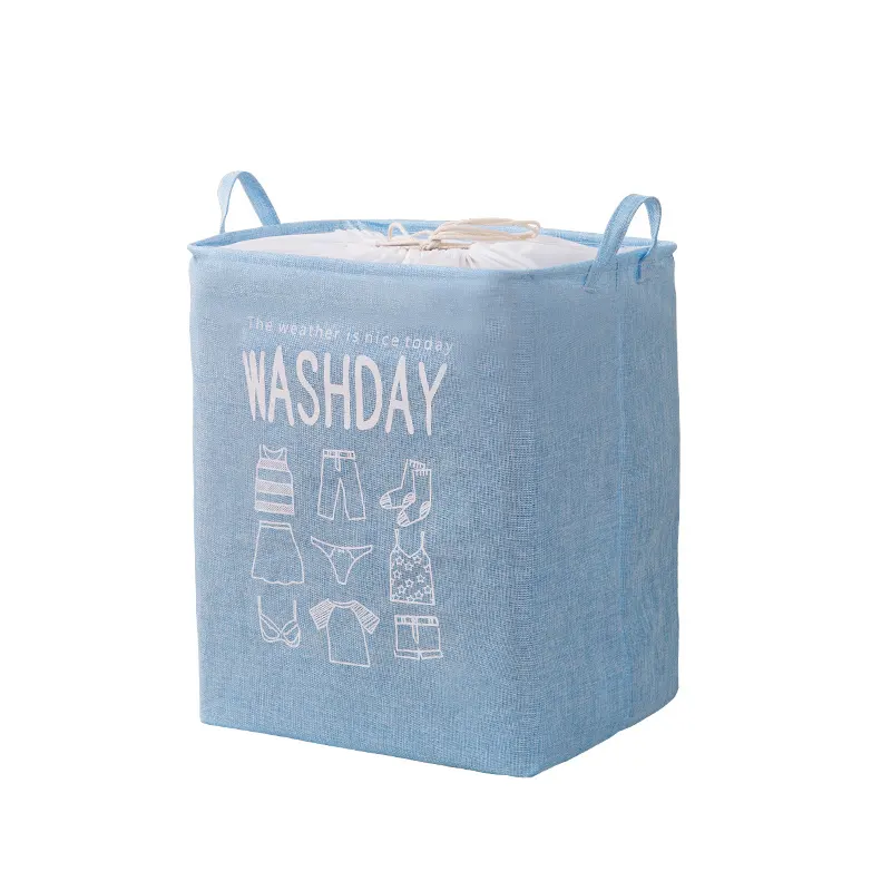 Waterproof Foldable Linen Washing Clothes Laundry Basket Bag Hamper Bin Storage