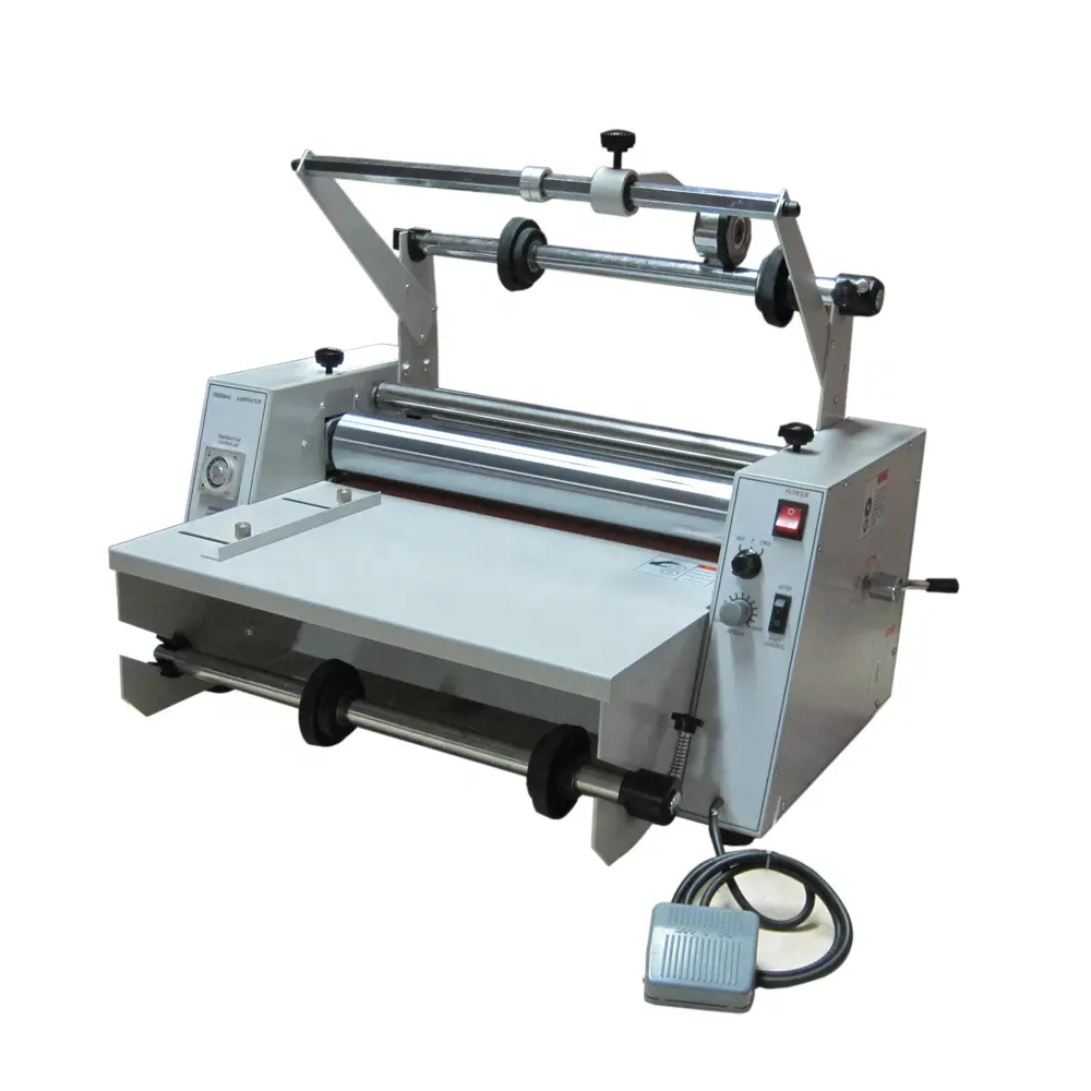 EL-380+ A3 high speed Thermal steel hot roll Laminator laminating machine with trimmer