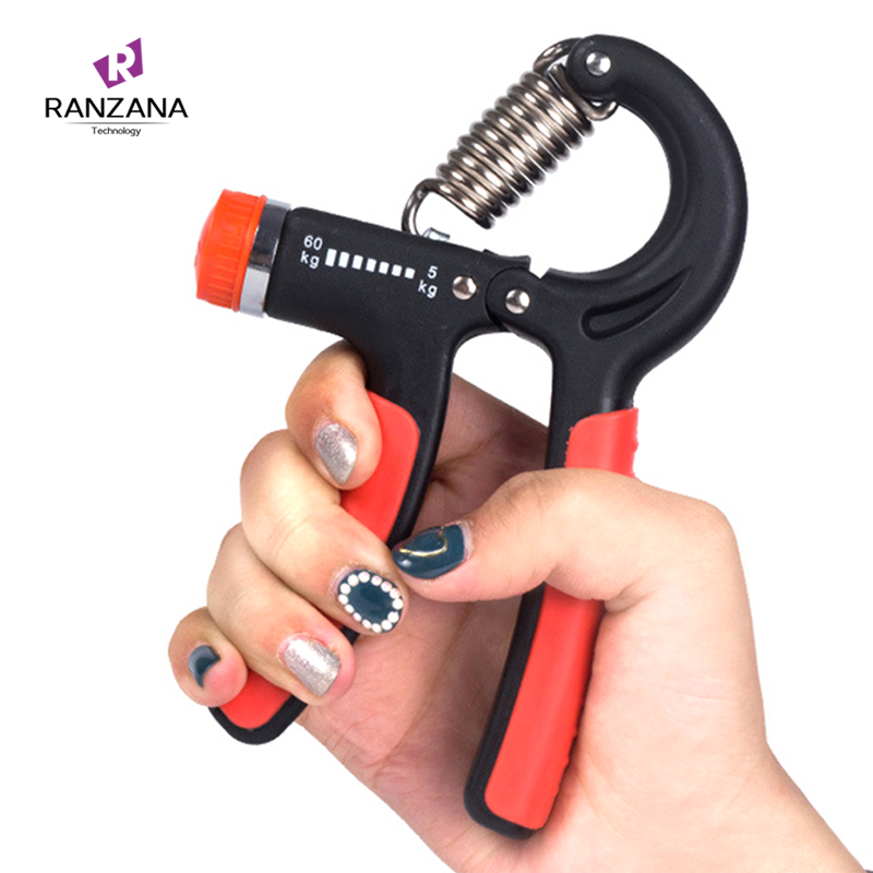 Gym fitness adjustable hand grip set finger forearm strength muscle recovery hand gripper exerciser trainer
