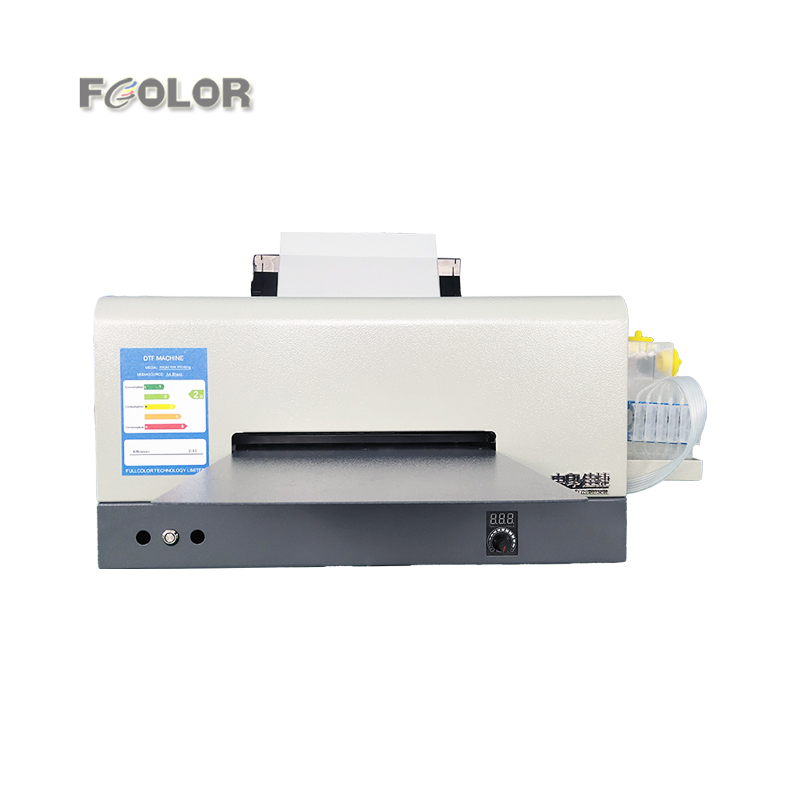 Fcolor Digital A4 Roll To Roll Film White Powder Inkjet L1800 PET Film Desktop automatic DTF Printer