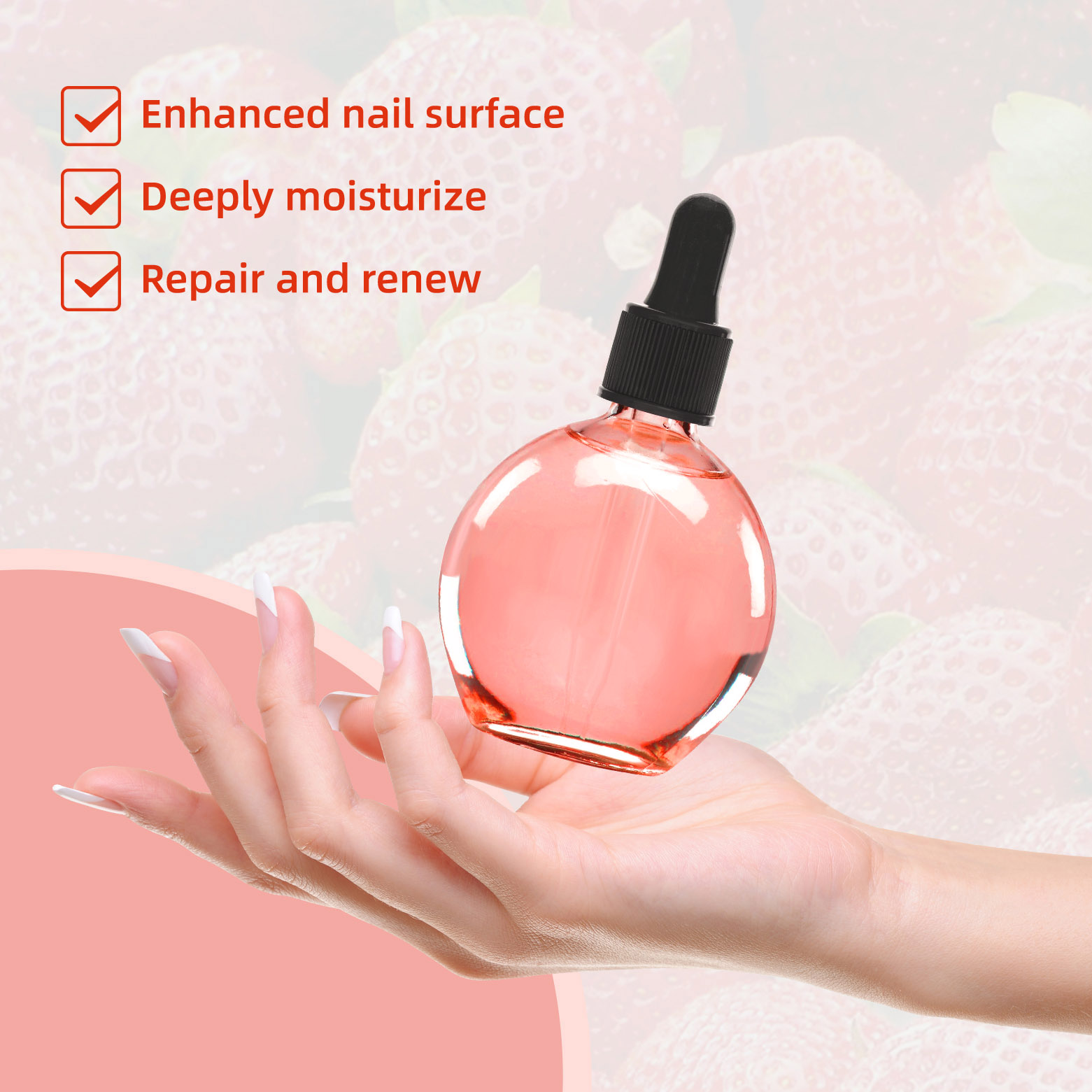 Naturally extracted 4 flavors nutrition oil Repair nails poiish cuticle oil custom private label