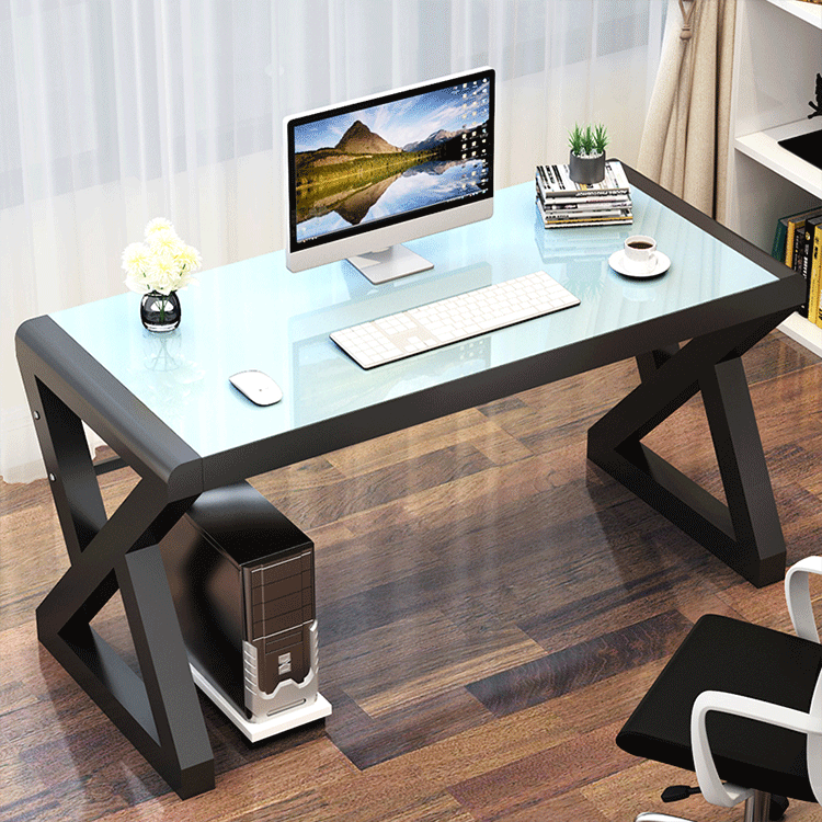 hot selling Nordic style luxury glass modern executive desk ergonomic home furniture office computer desk