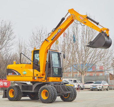 Колесный экскаватор XN75B Rhinoceros 6230 кг, хорошая цена для дистрибьютора