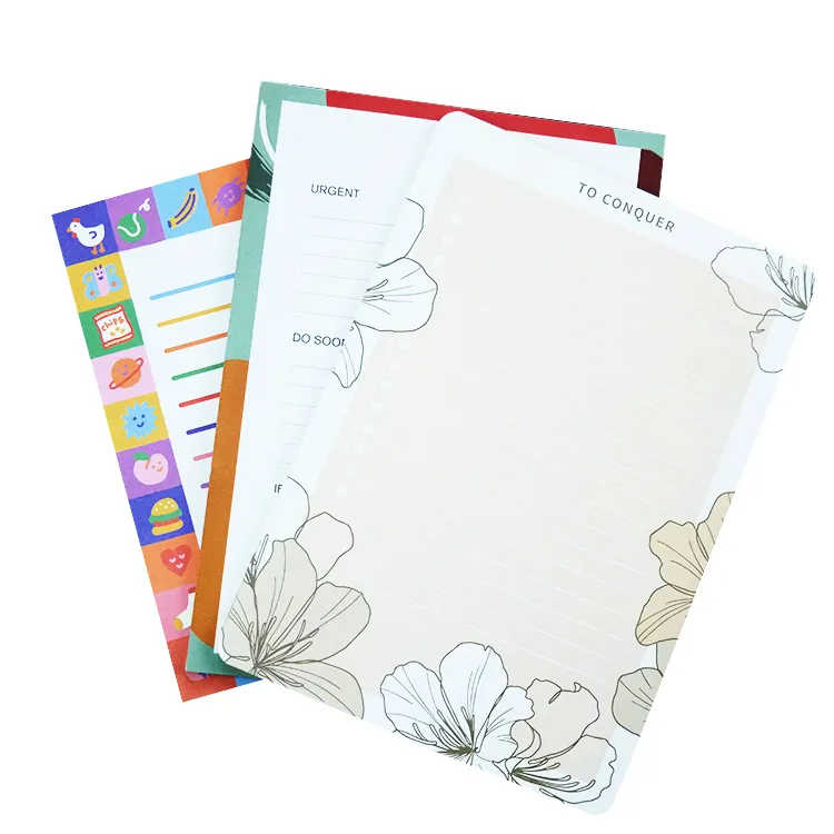 Low MOQ Custom Printing Cute Memo Pad Kawaii Sticky Notes Pads