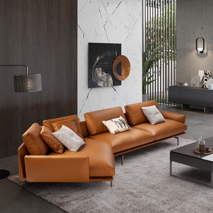 Living room sofa leather fabric sofa bed Royal sofa set Living room set Antique wooden style packaging Modern factory wholesale